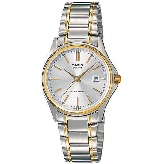 CASIO COLLECTION Mod. LADY DATE STEEL/GOLD - ARGENTEE, GOLD INDEXES-0