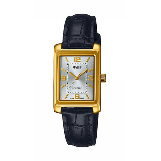 CASIO COLLECTION Mod. TANK, LEATHER - ARGENTEE-0