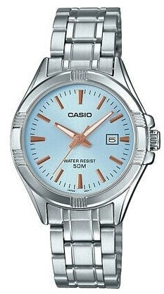 CASIO COLLECTION Mod. LADY DATE - LIGHT BLUE-0