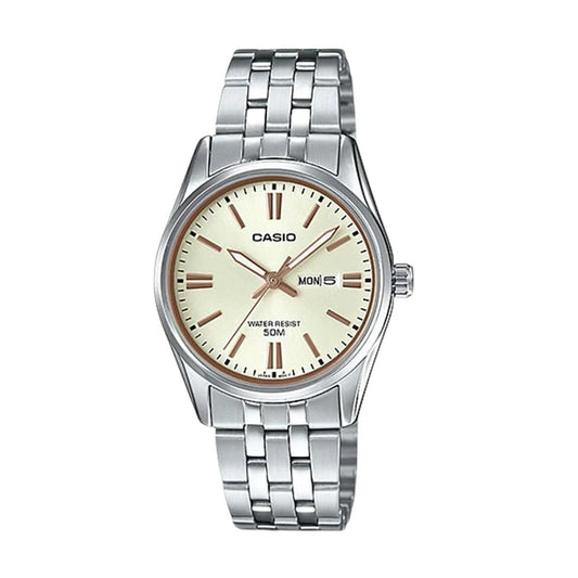 CASIO COLLECTION Mod. LADY DAY & DATE - CHAMPAGNE-0