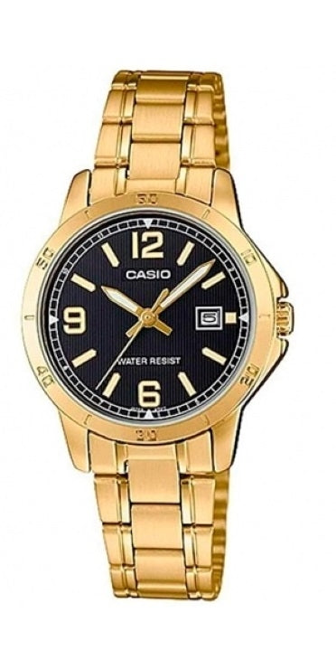 CASIO COLLECTION Mod. LADY DATE, GOLD - BLACK-0