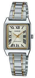 CASIO COLLECTION Mod. LADY TANK, SILVER&GOLD - CHAMPAGNE, METAL ALLOY-0