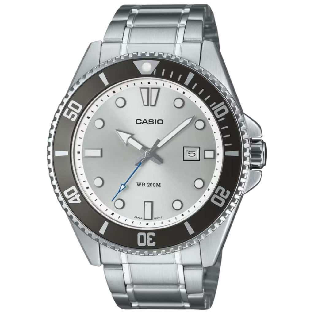 CASIO SPORT Mod. DIVER DATE 200M - ARGENTEE-0