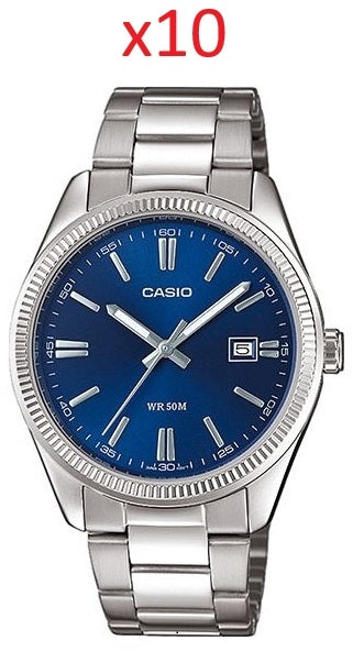 CASIO COLLECTION Mod. DATE - NAVY BLUE - SPECIAL PACK 10 PC-0