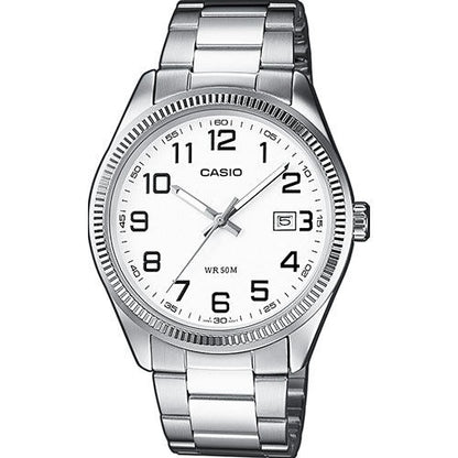 CASIO COLLECTION Mod. DATE - WHITE, ARAB NUMBERS-0