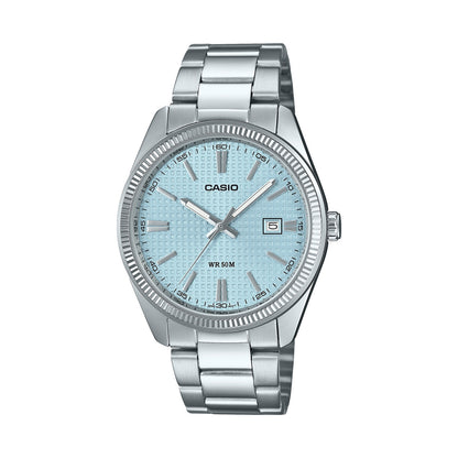 CASIO COLLECTION Mod. DATE - GOLF BALL DIAL - LIGHT BLUE-0