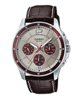 CASIO COLLECTION Mod. MULTIFUNCTION CALENDAR, LEATHER - TWO TONES-0