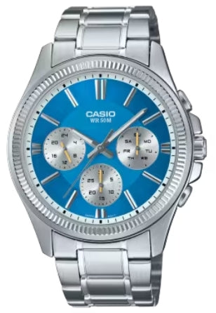 CASIO COLLECTION Mod. MULTIFUNCTION CALENDAR - LIGHT BLUE-0