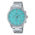 CASIO COLLECTION Mod. CHRONO DATE - AQUA GREEN-0