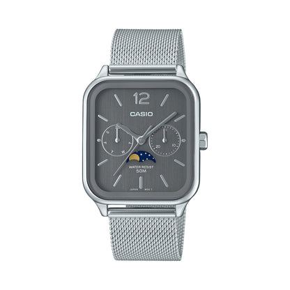 CASIO COLLECTION Mod. MOONPHASES - GREY MESH-0