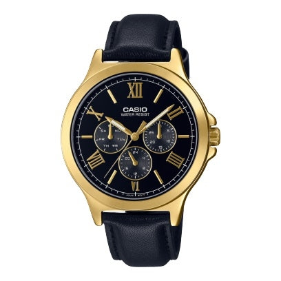 CASIO COLLECTION Mod. MULTIFUNCTION LEATHER - BLACK-0