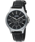 CASIO COLLECTION Mod. MULTIFUNCTION, LEATHER - BLACK-0