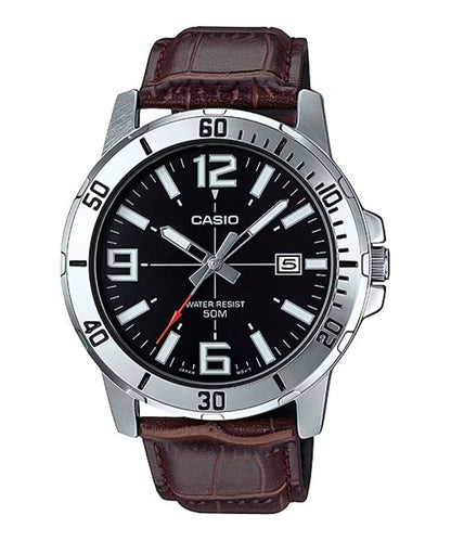 CASIO SPORT COLLECTION Mod. DIVER 50M LEATHER - BROWN-0