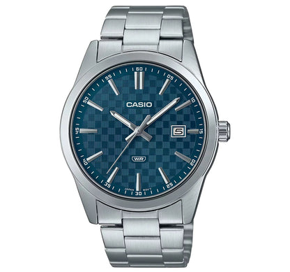 CASIO COLLECTION Mod. DATE - CARBON LOOK - PETROL BLUE-0