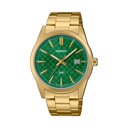 CASIO COLLECTION Mod. DATE GOLD - CARBON LOOK - GREEN-0