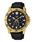 CASIO COLLECTION Mod. DIVER MULTIFUCTION, LEATHER - BLACK-0