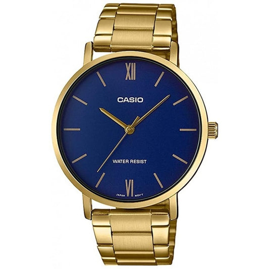 CASIO COLLECTION Mod. MINIMAL GOLD - BLUE-0