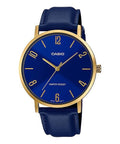 CASIO COLLECTION Mod. MINIMAL, LEATHER - BLUE-0