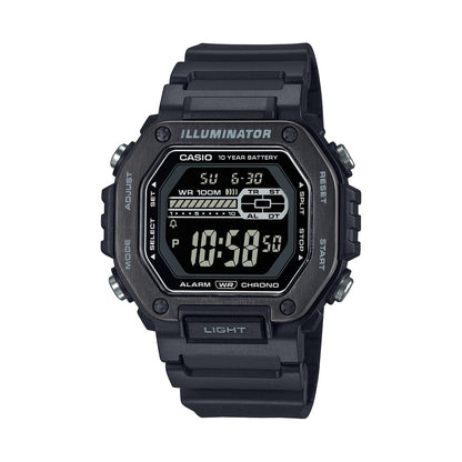 CASIO SPORT Mod. OVERSIZE BLACK - ILLUMINATOR 10 YEARS BATTERY-0