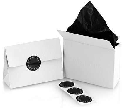 PANDORA JEWELS Mod. CUBIC ZIRCONIA  SILVER STUD EARRINGS-1