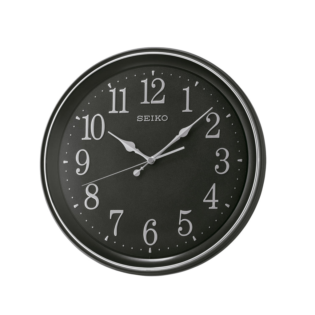 SEIKO CLOCKS black