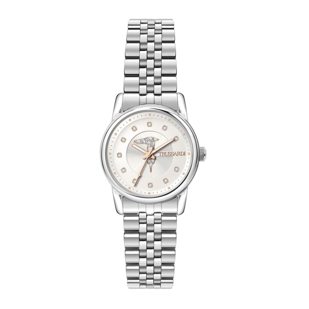 TRUSSARDI silver/white