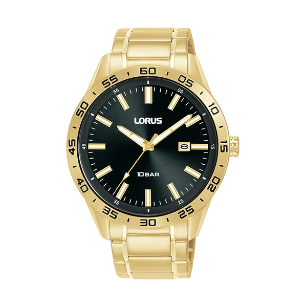 LORUS black/gold