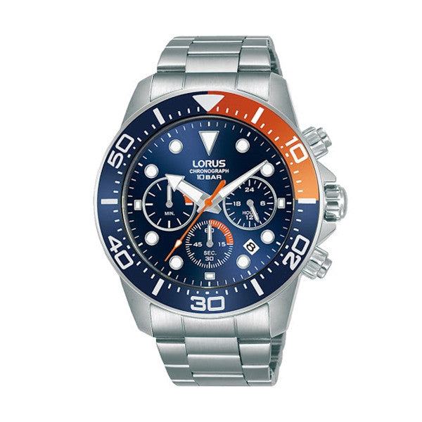 LORUS orange/blue