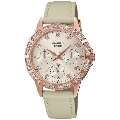 CASIO SHEEN Mod. LADY CRYSTAL LEATHER - CREAM ***SPECIAL PRICE***-0