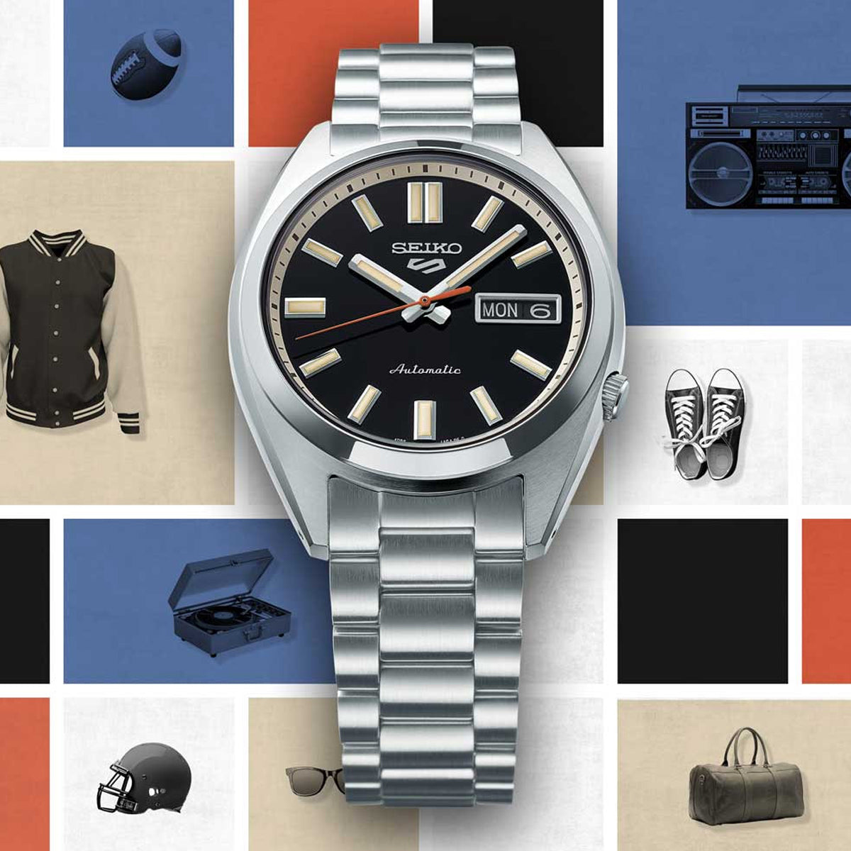 SEIKO 5 MOD. SPORTS AUTOMATIC - BLACK-2