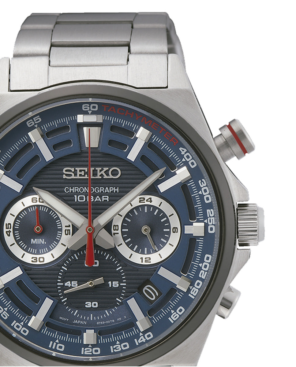 SEIKO silver/blue 6
