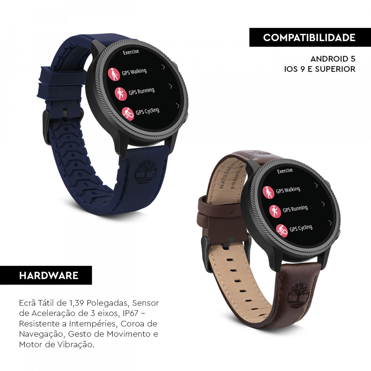 TIMBERLAND SMARTWATCH WATCHES Mod. TDIGB0064502-SET-3
