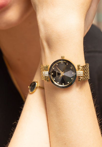 Facet Strass Swiss Ladies Watch J5.630.M-4