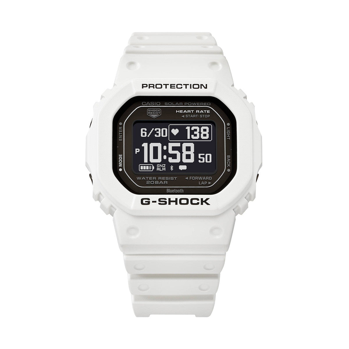 CASIO G-SHOCK Mod. G-SQUAD THE ORIGIN White - HEART RATE SERIE-5