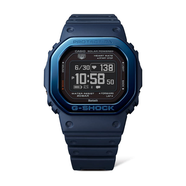 CASIO G-SHOCK Mod. G-SQUAD THE ORIGIN Blue w. Metal bezel - HEART RATE SERIE-2