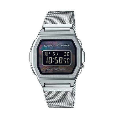 CASIO VINTAGE PREMIUM COLLECTION Silver Mesh, MOP dial-0