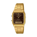 CASIO VINTAGE Mod. EDGY COLLECTION SUNRAY DIAL, GOLD- BLACK-0