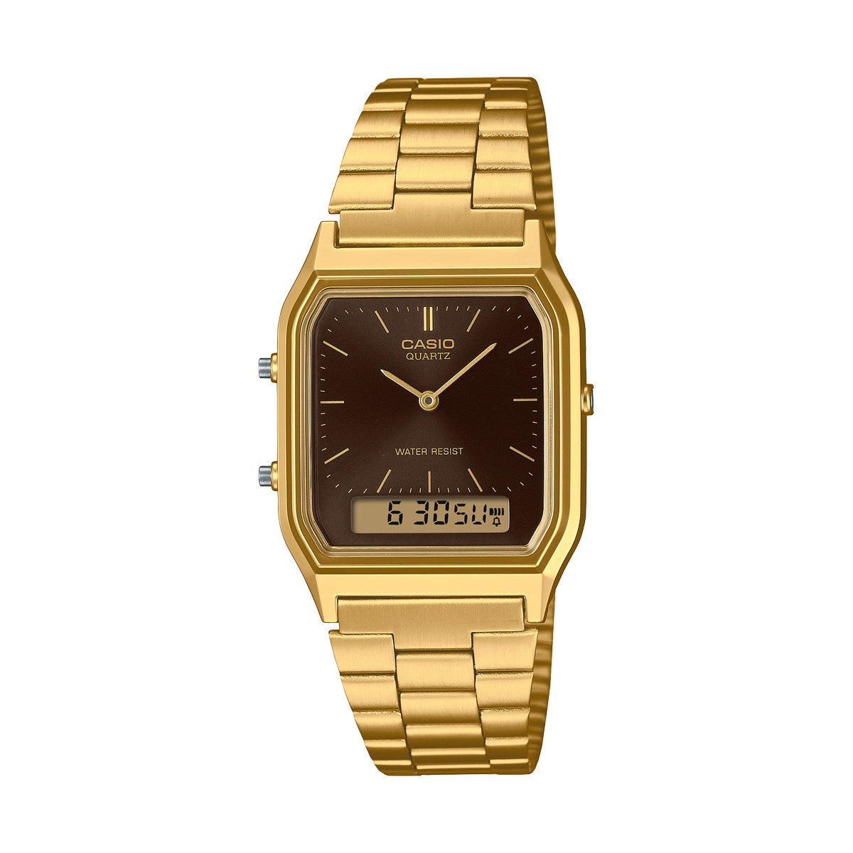CASIO VINTAGE Mod. EDGY COLLECTION SUNRAY DIAL, GOLD- BLACK-0
