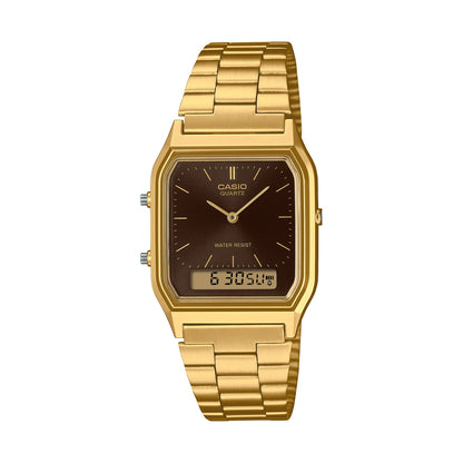 CASIO VINTAGE Mod. EDGY COLLECTION SUNRAY DIAL, GOLD- BLACK-0