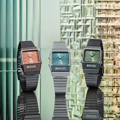 CASIO VINTAGE Mod. EDGY COLLECTION - FOREST GREEN-4