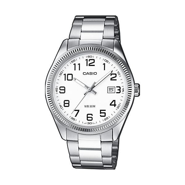CASIO COLLECTION Mod. DATE - WHITE, ARAB NUMBERS-0
