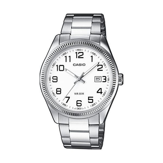 CASIO COLLECTION Mod. DATE - WHITE, ARAB NUMBERS-0