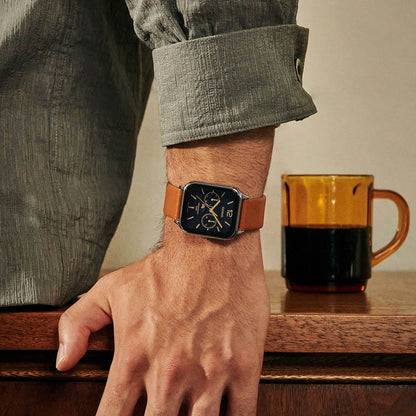 CASIO COLLECTION Mod. MOONPHASES LEATHER - BLACK-2