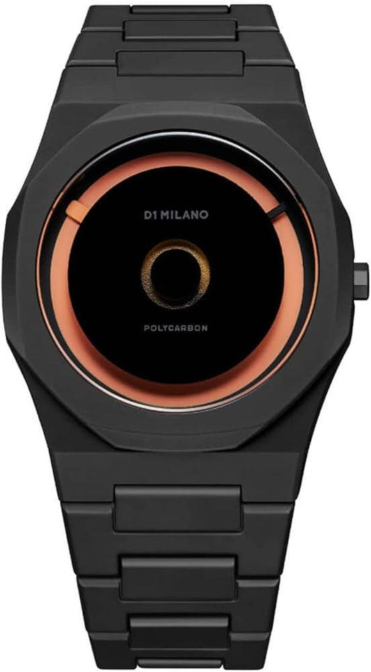 D1 MILANO Mod. POLYCARBON ORANGE LED-0