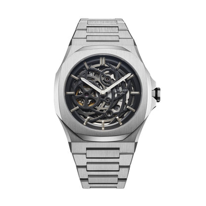 D1 MILANO SKELETON BRACELET Mod. SILVER - Automatic-0