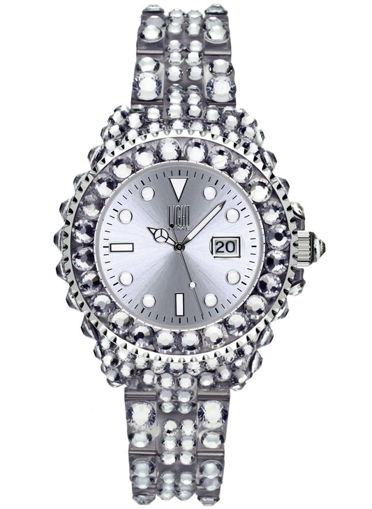 LIGHT TIME Mod. MEDITERRANEO - Full Strass / Silver-0