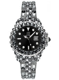 LIGHT TIME Mod. MEDITERRANEO - Full Strass / Black-0