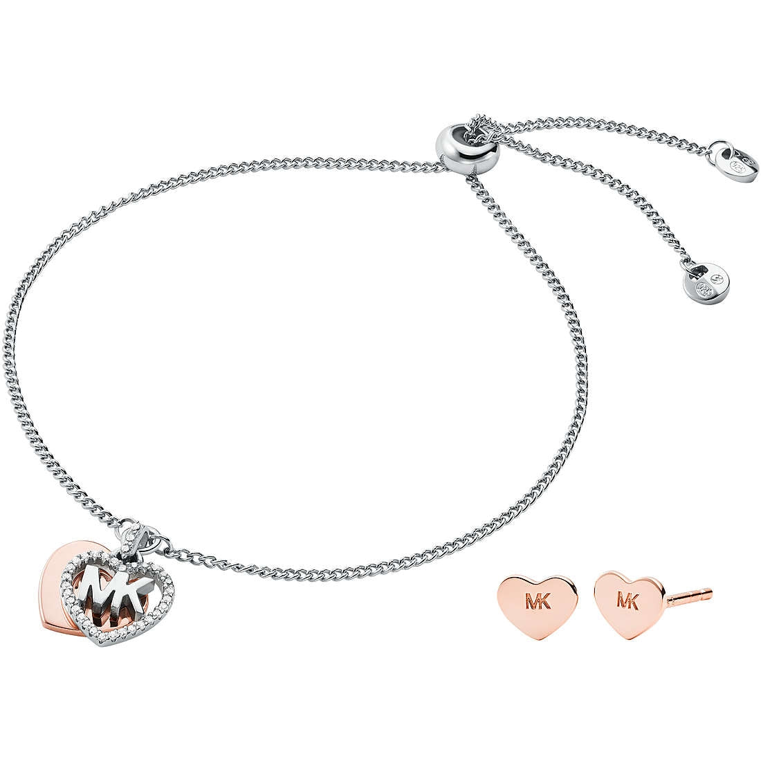 MICHAEL KORS PREMIUM SILVER COLLECTION Mod. MKC1257AN931 Special Pack + Earring-0