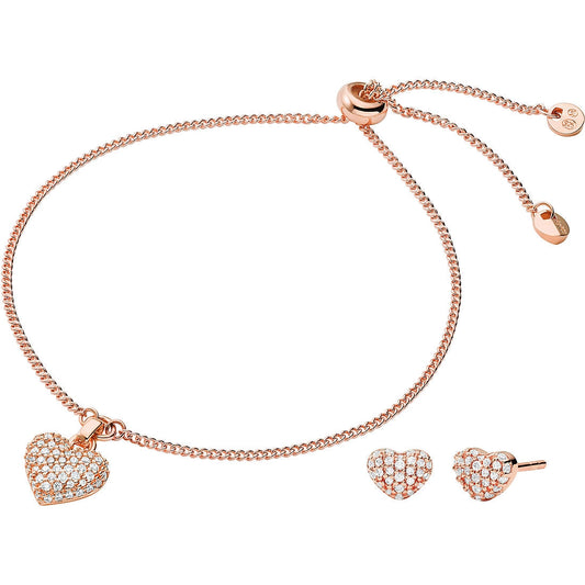MICHAEL KORS PREMIUM SILVER COLLECTION Mod. HEART  Special Pack + Earrings-0