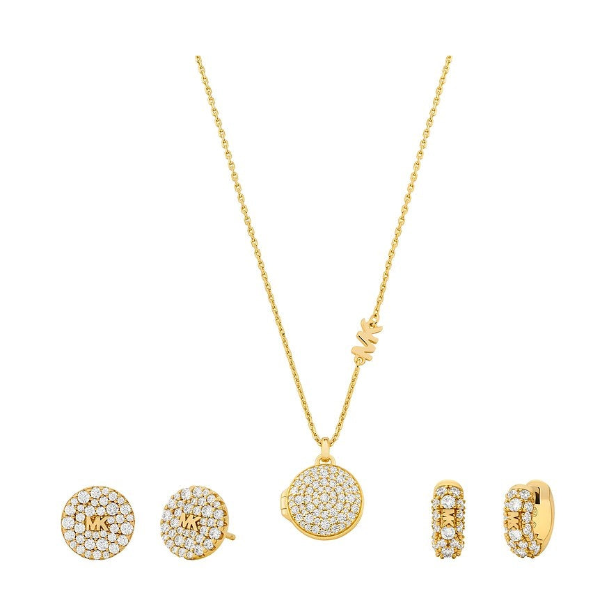 MICHAEL KORS PREMIUM SILVER COLLECTION Mod. BRILLIANCE Special Pack + 2 Pairs Earrings-0